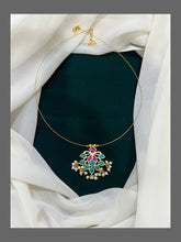 Turquoise Pendant Invisible Necklace - KN00164